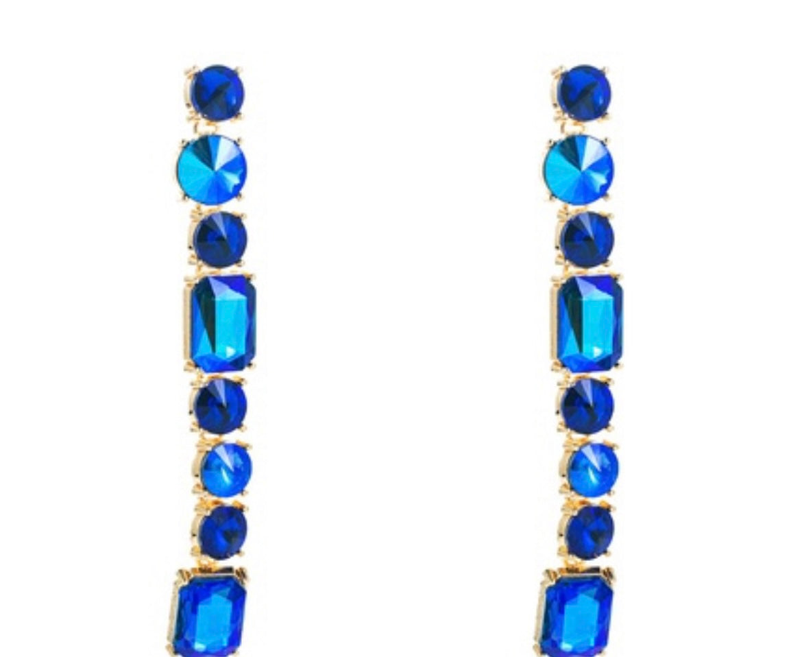 Diamond drop earrings - booshie-accessories